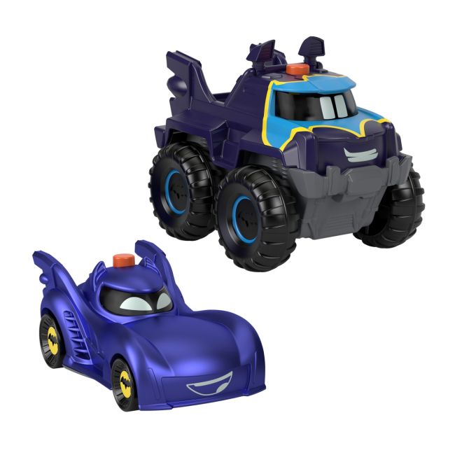 FISHER PRICE BATWHEELS SET 2 MASINUTE CU LUMINI SCARA 1:55 VIVMTHML25