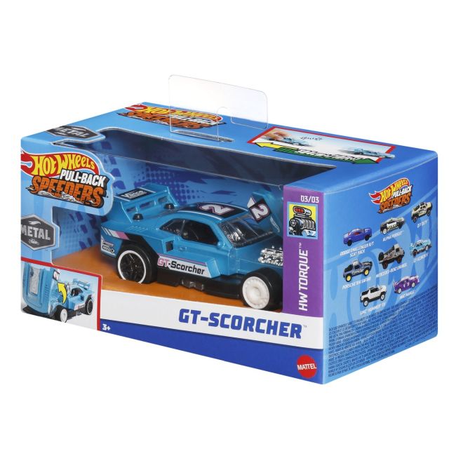 HOT WHEELS MASINUTA METALICA CU SISTEM PULL BACK GT SCORCHER SCARA 1:43 VIVMTHPR70_HPR81