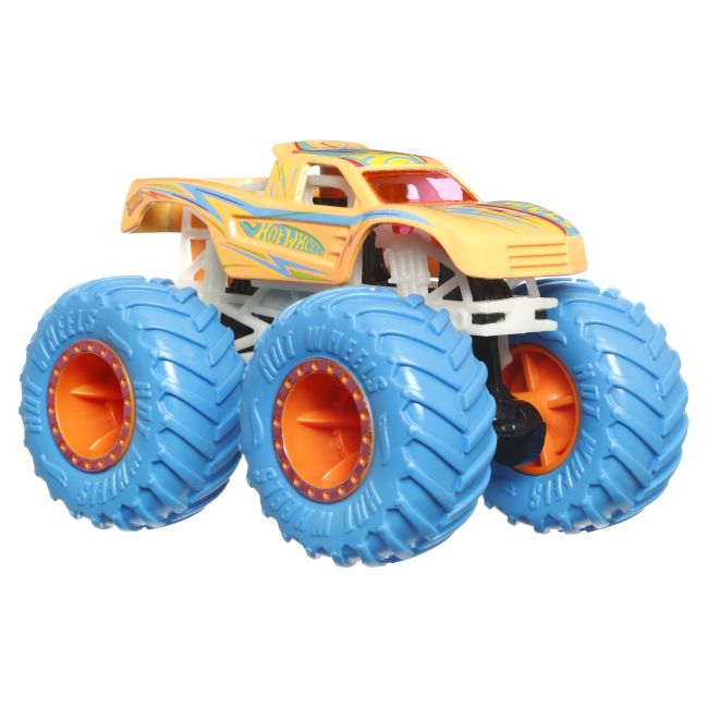 HOT WHEELS MONSTER TRUCK GLOW IN THE DARK MASINUTA PODIUM CRASHER SCARA 1:64 VIVMTHCB50_HWC84