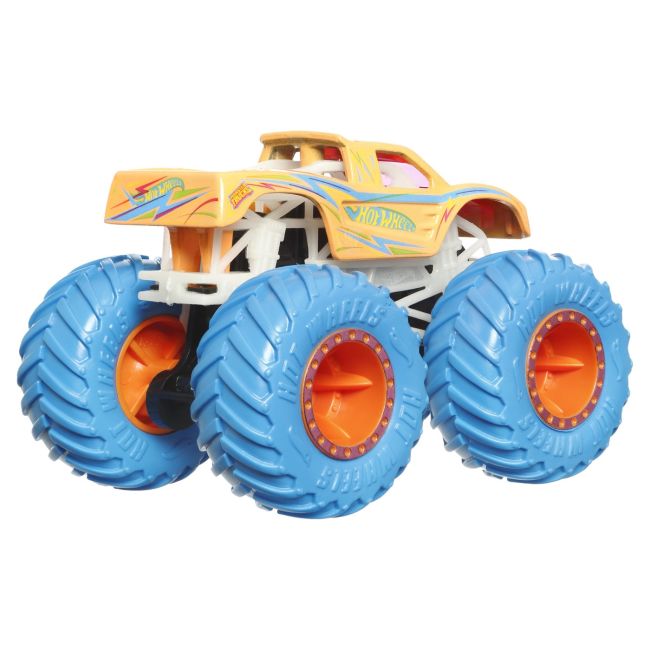 HOT WHEELS MONSTER TRUCK GLOW IN THE DARK MASINUTA PODIUM CRASHER SCARA 1:64 VIVMTHCB50_HWC84