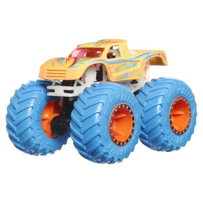 HOT WHEELS MONSTER TRUCK GLOW IN THE DARK MASINUTA PODIUM CRASHER SCARA 1:64 VIVMTHCB50_HWC84