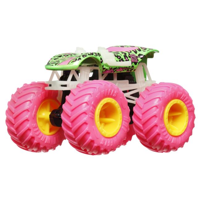 HOT WHEELS MONSTER TRUCK GLOW IN THE DARK MASINUTA TWIN MILL SCARA 1:64 VIVMTHCB50_HVH80