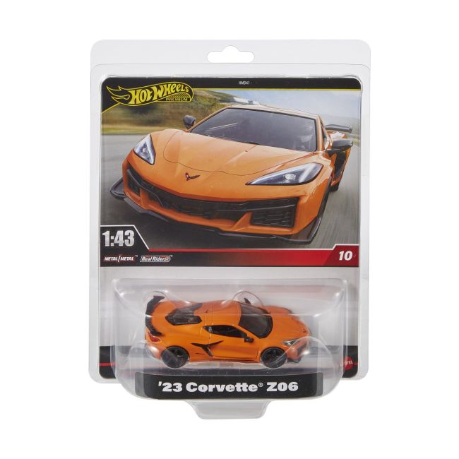 HOT WHEELS PREMIUM REAL RIDERS MASINUTA METALICA 23 CORVETTE Z06 SCARA 1:43 VIVMTHMD41_HWT05