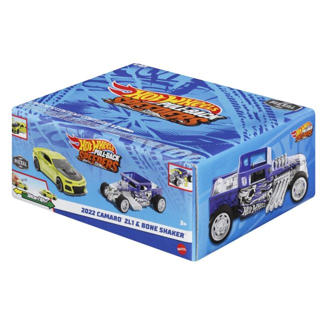HOT WHEELS SET 2 MASINUTE METALICE PULL BACK 2022 CAMARO ZL1 SI BONE SHAKER 1:43 VIVMTHPR91_HWH56