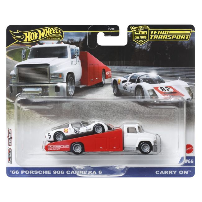 HOT WHEELS TRANSPORTATOR CARRY ON CU MASINUTA  PORSCHE CARRERA 906 SCARA 1:64 VIVMTFLF56_HRV47
