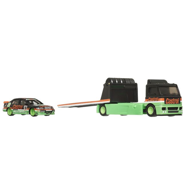 HOT WHEELS TRANSPORTATOR FLEET STREET CU MASINUTA HONDA ACCORD 96 SCARA 1:64 VIVMTFLF56_HRV46