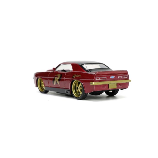 JADA BATMAN SET FIGURINA ROBIN SI MASINUTA METALICA CHEVROLET CAMARO 1967 SCARA 1:32 VIV253253011