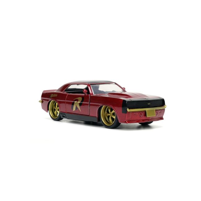 JADA BATMAN SET FIGURINA ROBIN SI MASINUTA METALICA CHEVROLET CAMARO 1967 SCARA 1:32 VIV253253011