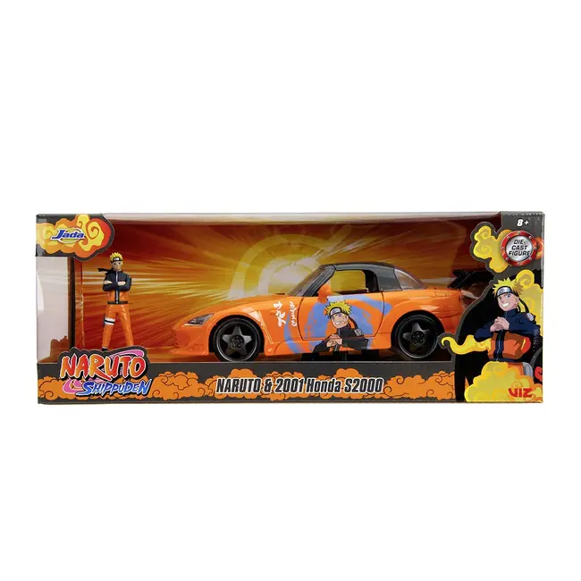 JADA NARUTO SHIPPUDEN SET FIGURINA NARUTO SI MASINUTA METALICA HONDA 2001 S2000 SCARA 1:24 VIV253255084