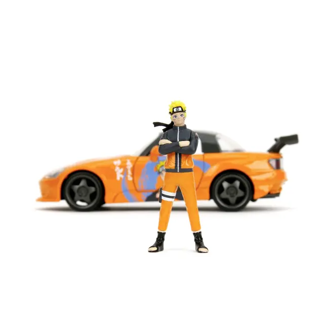 JADA NARUTO SHIPPUDEN SET FIGURINA NARUTO SI MASINUTA METALICA HONDA 2001 S2000 SCARA 1:24 VIV253255084