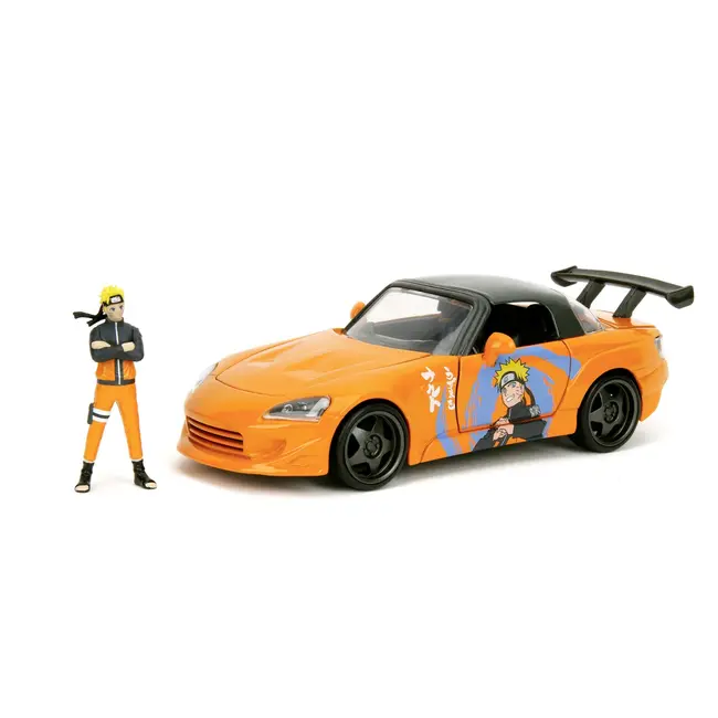 JADA NARUTO SHIPPUDEN SET FIGURINA NARUTO SI MASINUTA METALICA HONDA 2001 S2000 SCARA 1:24 VIV253255084