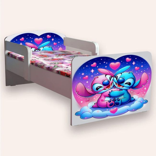 Pat fete Lilo Si Stitch Mare 2-12 Ani Cu Manere Varianta fara Saltea Cmg49440707019092