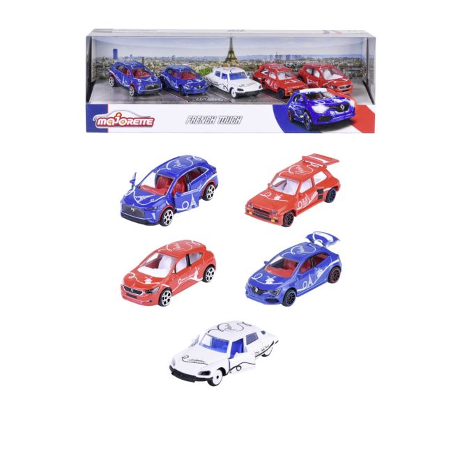 MAJORETTE FRENCH TOUCH SET 5 MASINUTE METALICE SCARA 1:64 VIV212055012