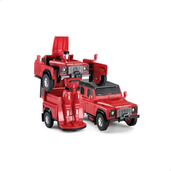 MASINUTA METALICA CONVERTIBILA LAND ROVER DEFENDER ROSU CU SCARA 1 LA 32 VIVRas62000_Rosu