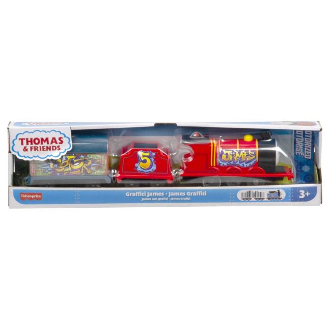THOMAS LOCOMOTIVA MOTORIZATA GRAFFITI JAMES CU 2 VAGOANE VIVMTHFX97_HTN41