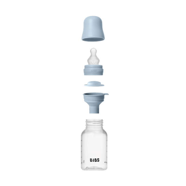 Bibs - set complet biberon anticolici, 150 ml, silicon, baby blue bbb50161231