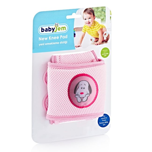 Genunchiere de protectie pentru bebelusi BabyJem, Roz JEMbj_4985
