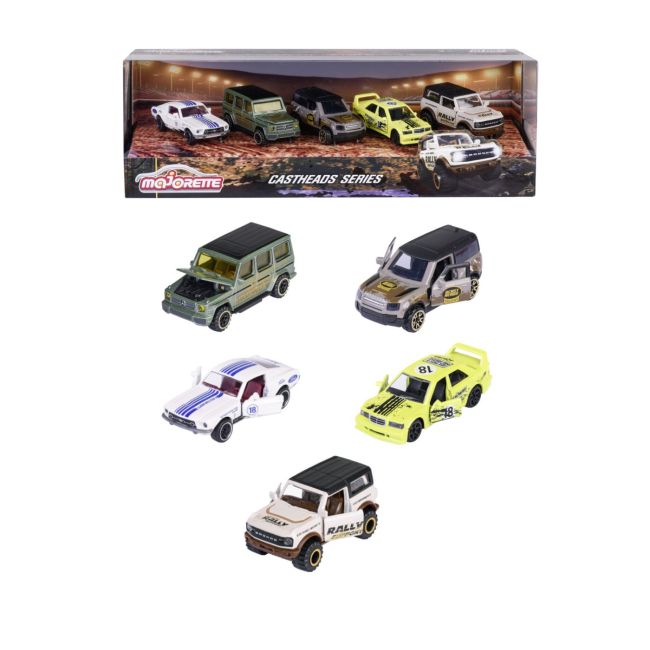 MAJORETTE CASTHEADS SERIES SET 5 MASINUTE SCARA 1:64 VIV212054211
