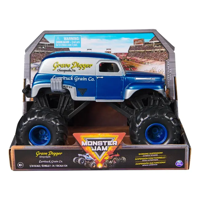 MONSTER JAM MASINUTA METALICA GRAVE DIGGER SCARA 1:24 VIV6056371_20144302