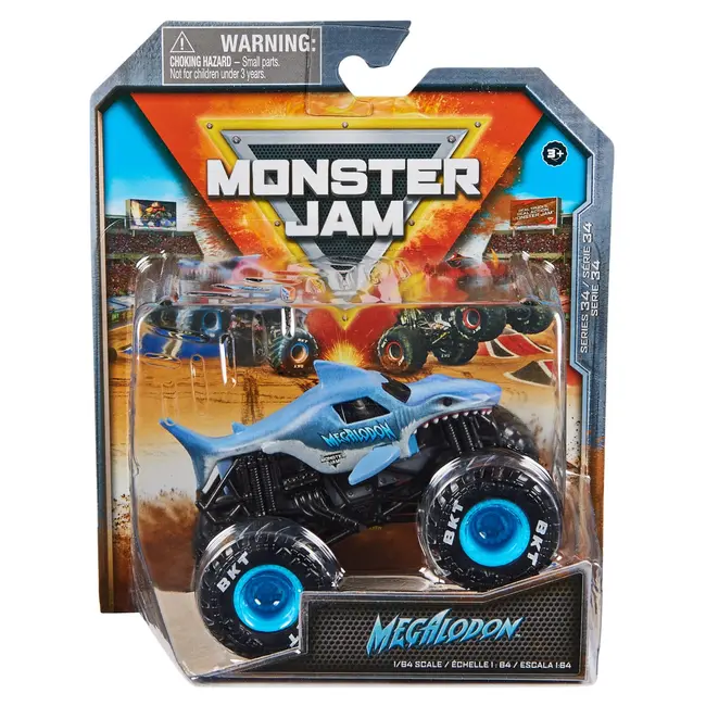 MONSTER JAM MASINUTA METALICA MEGALODON SCARA 1 LA 64 VIV6044941_20145418