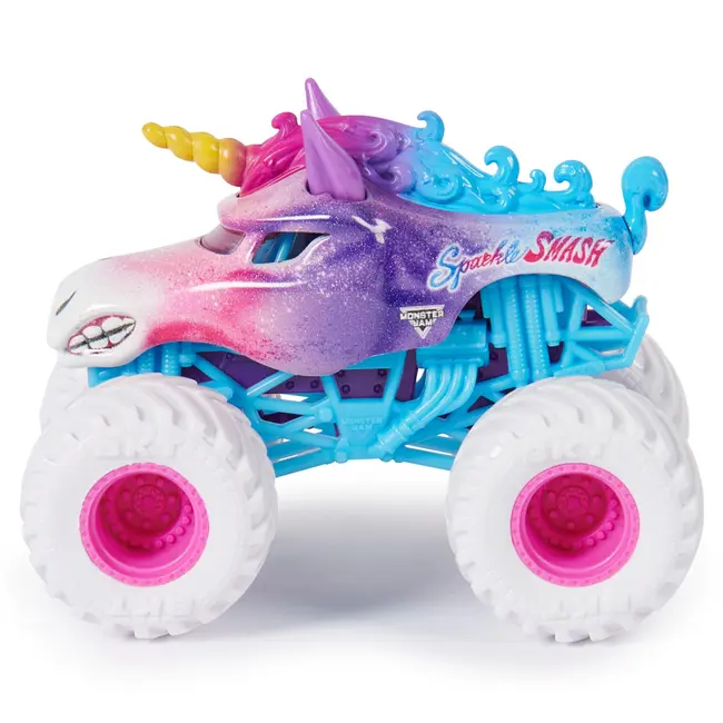 MONSTER JAM SET 2 MASINUTE METALICE SPARKLE SMASH SCARA 1:64 VIV6064128_20144320
