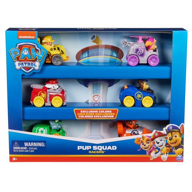PATRULA CATELUSILOR PUP SQUAD RACERS PACHET CADOU 6 VEHICULE DE BAZA VIV6070070