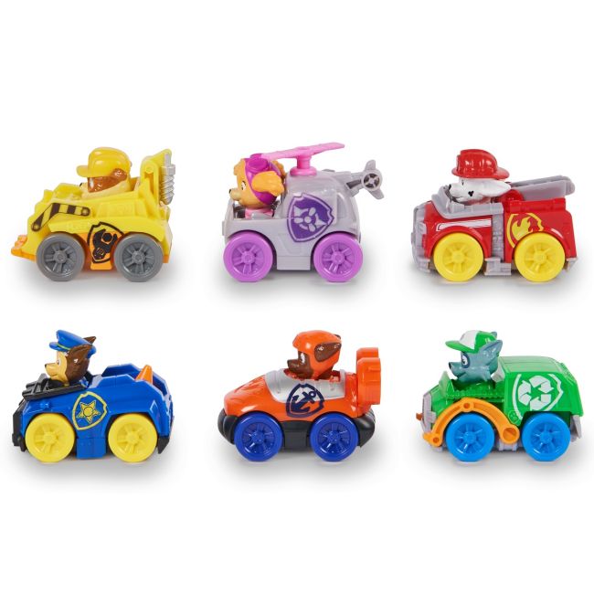 PATRULA CATELUSILOR PUP SQUAD RACERS PACHET CADOU 6 VEHICULE DE BAZA VIV6070070