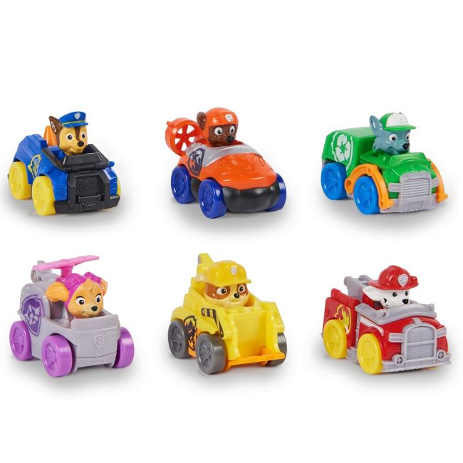 PATRULA CATELUSILOR PUP SQUAD RACERS PACHET CADOU 6 VEHICULE DE BAZA VIV6070070