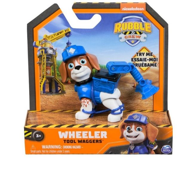 PATRULA CATELUSILOR RUBBLE AND CREW FIGURINA WHEELER 5CM VIV6070795_20148306