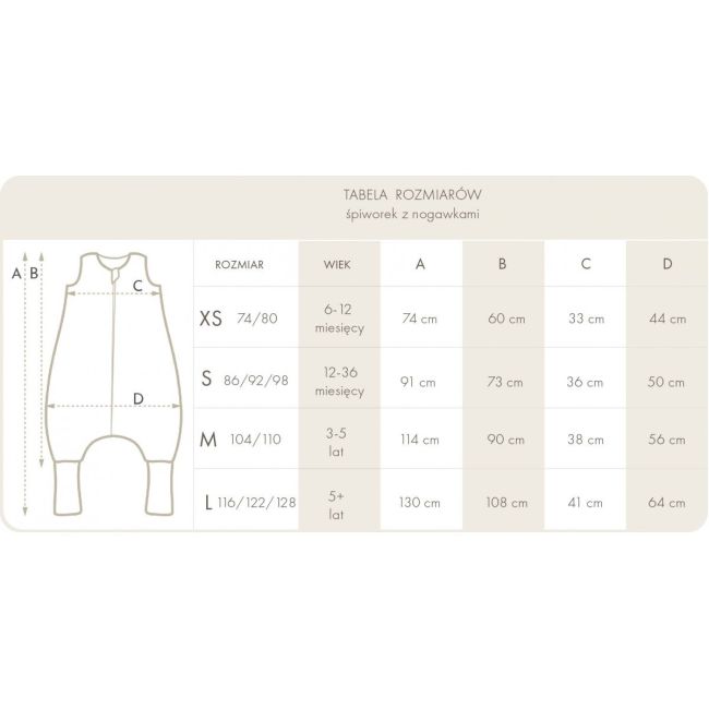 Sac De Dormit Cu Picioare, Bumbac 1 Tog,  World Of Dinosaurs, Marimea Xs, 74 80, 6-12 Luni - Babysteps Pjb5936