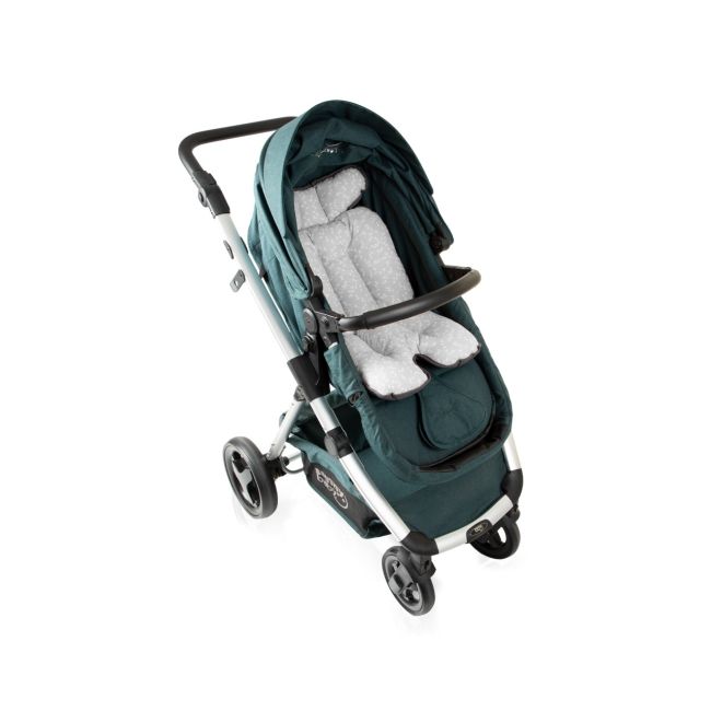 Saltea cu doua fete pentru carucior si scaun de masa BabyJem Gri JEMbj_5074