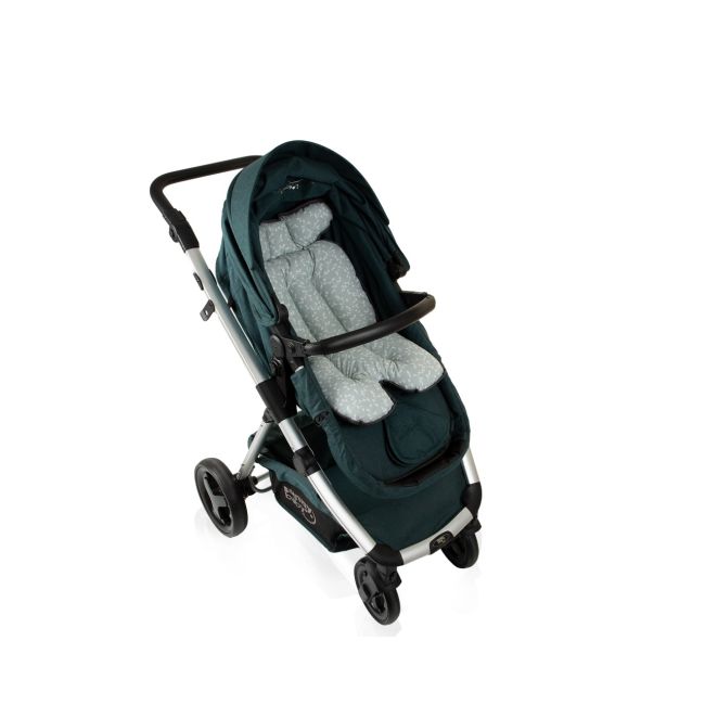 Saltea cu doua fete pentru carucior si scaun de masa BabyJem Verde JEMbj_5075