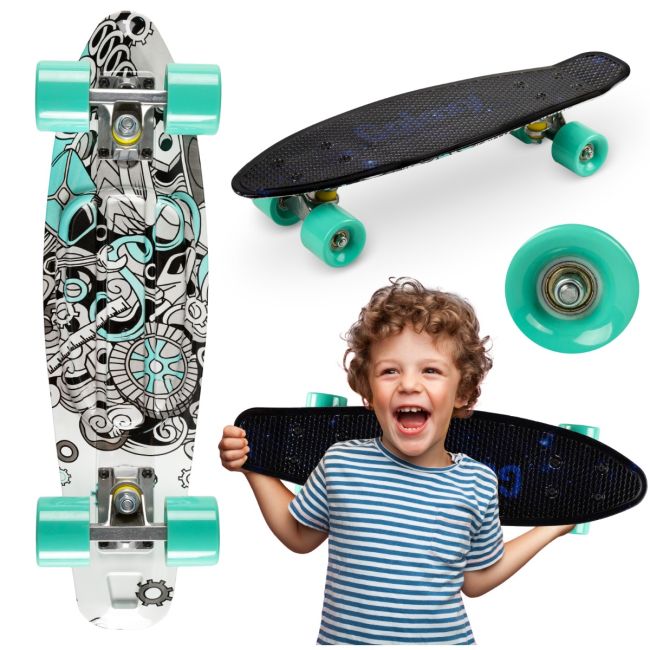 Skateboard copii, Qkids, Galaxy - Industrial KRTDESK00001