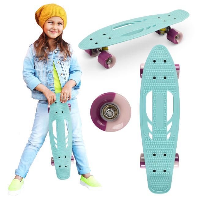 Skateboard copii, Qkids, Galaxy - Light Blue KRTDESK00005