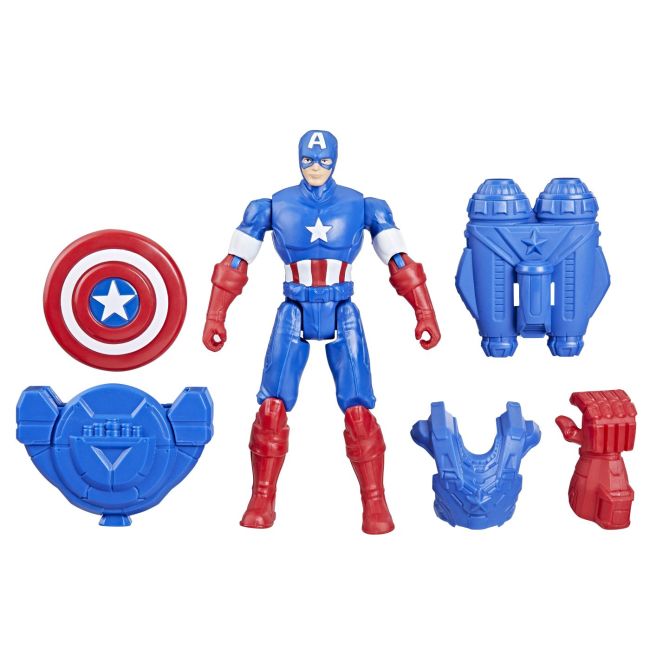 AVANGERS EPIC HERO BATTLE GEAR FIGURINA CAPTAIN AMERICA 10CM VIVF9327_F9341