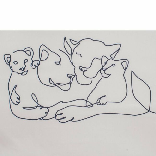 Canapea extensibila, New Baby, Din spuma, Husa din bumbac certificat Oeko-Tex Standard 100, 42x78x35 cm, 9 luni-5 ani, Lion BYN55574