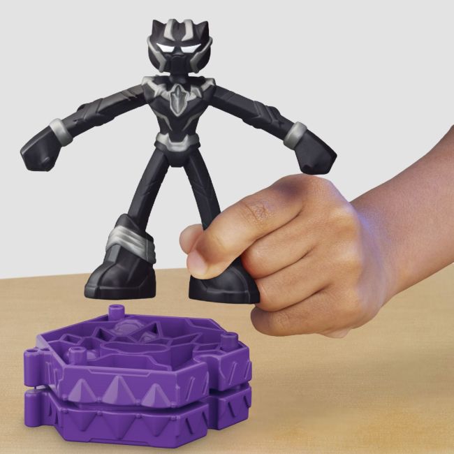 PLAY-DOH MARVEL FIGURINA FLEXIBILA CU ACCESORII BLACK PANTHER 10CM VIVF9829_G0055