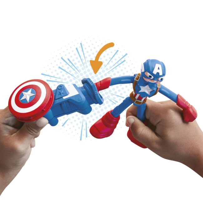 PLAY-DOH MARVEL FIGURINA FLEXIBILA CU ACCESORII CAPTAIN AMERICA 10CM VIVF9829_G0056