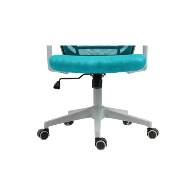 Scaun birou egonomic sl q320, mesh, mecanism inclinare, baza polipropilena, suport lombar, roti cauciucate, 90 kg, albastru/gri drm10378