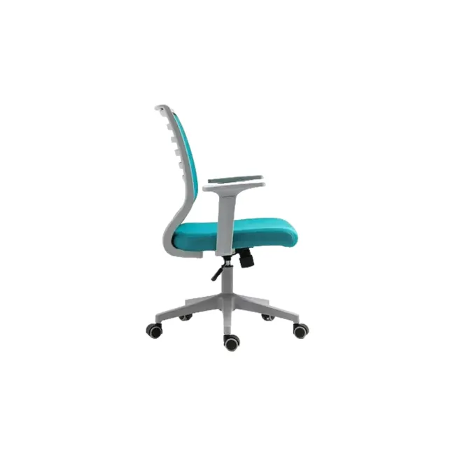Scaun birou egonomic sl q320, mesh, mecanism inclinare, baza polipropilena, suport lombar, roti cauciucate, 90 kg, albastru/gri drm10378