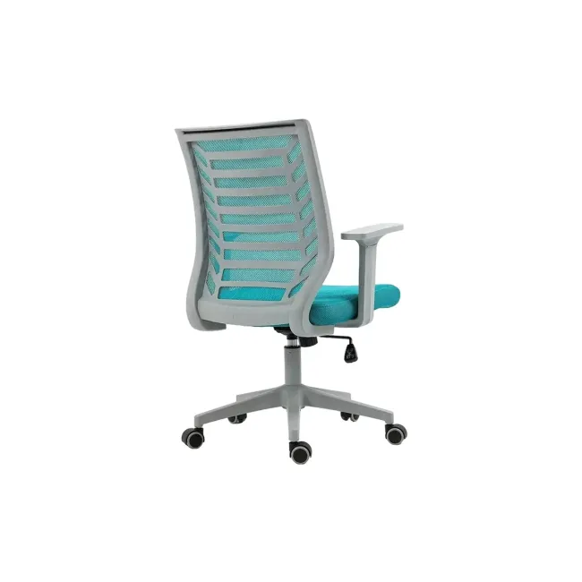 Scaun birou egonomic sl q320, mesh, mecanism inclinare, baza polipropilena, suport lombar, roti cauciucate, 90 kg, albastru/gri drm10378