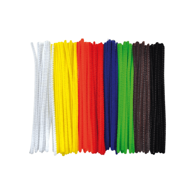Set 100 bucati sarma plusata 3 mm diametru, 15 cm lungime, culori de baza - okepb2470395