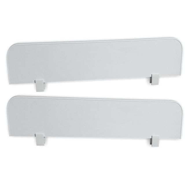 Set 2 Paravane Detasabile Protectie Pat Copii - Alb 70 X 18 Cm - ASC-2-par-18