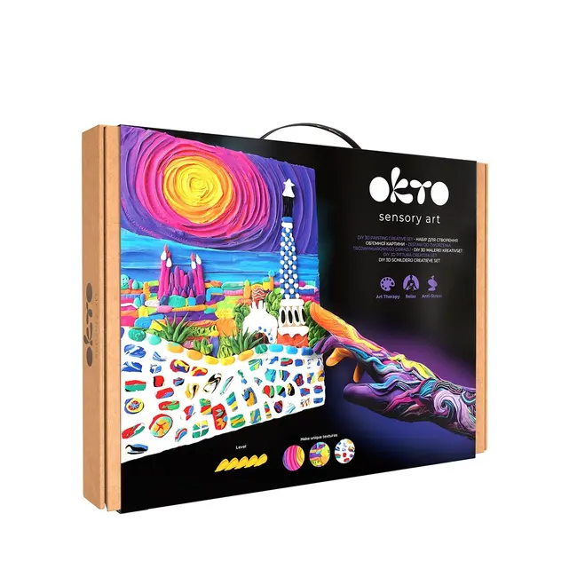 Set pictura 3D cu argila usoara, 30*40cm - Park Guell Barcelona KRTOK10038