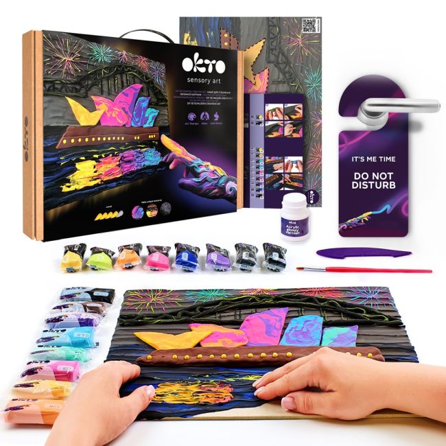 Set pictura 3D cu argila usoara, 30*40cm - Sydney Opera House KRTOK10039