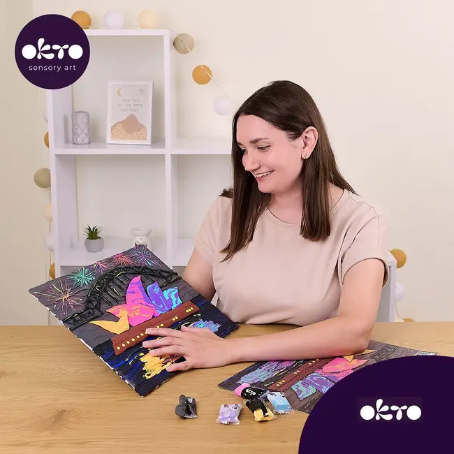 Set pictura 3D cu argila usoara, 30*40cm - Sydney Opera House KRTOK10039