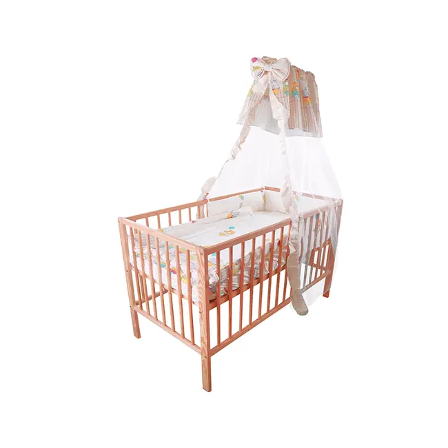 Baldachin Voal Patut MyKids Teddy Trenulet Galben - MYK00005124