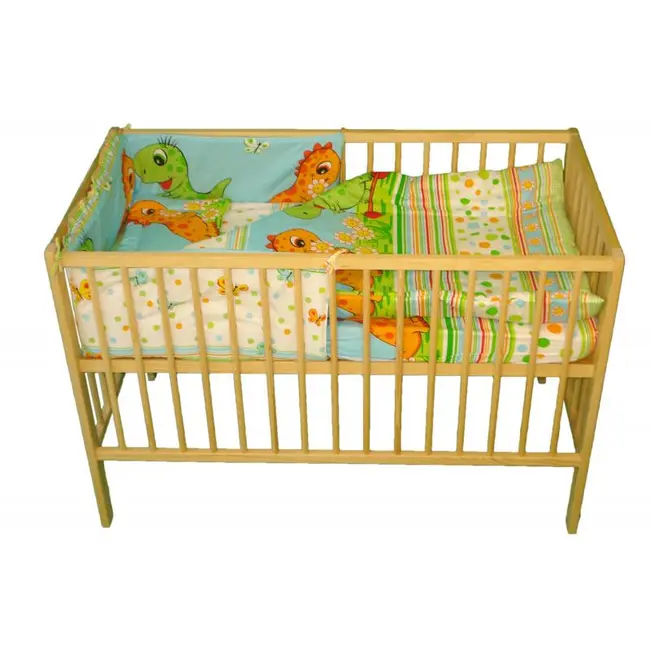 Lenjerie MyKids DINO Verde 4+1 Piese 140x70 - MYK00004591