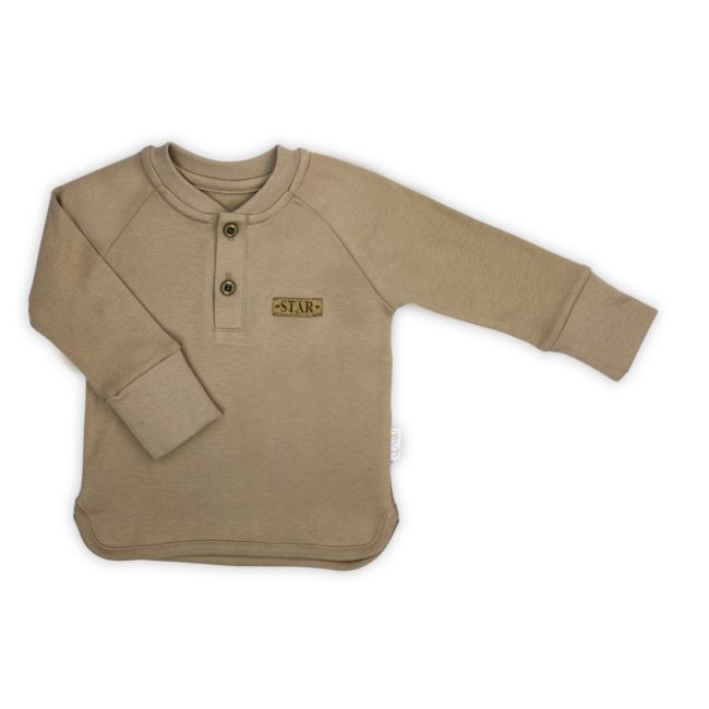 Bluza cu maneca lunga (182138) Nicol "Star" Maro Marimea 74 PMICNICOL-182138-74