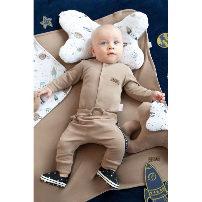 Body cu maneca lunga (182102) Colectia "Star" 2021 Maro Marimea 62 PMICNICOL-182102-62